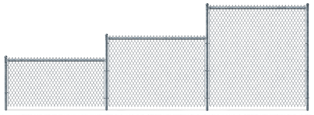 Residential Chain Link fence height options Northeast Florida