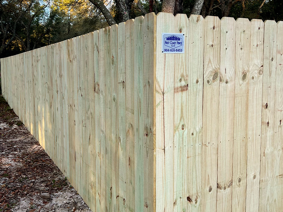 Wood fence contractor in the Northeast Florida area.