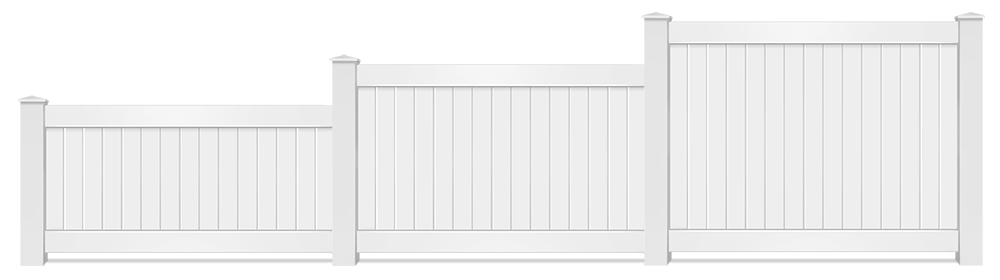 Residential Vinyl fence height options Northeast Florida