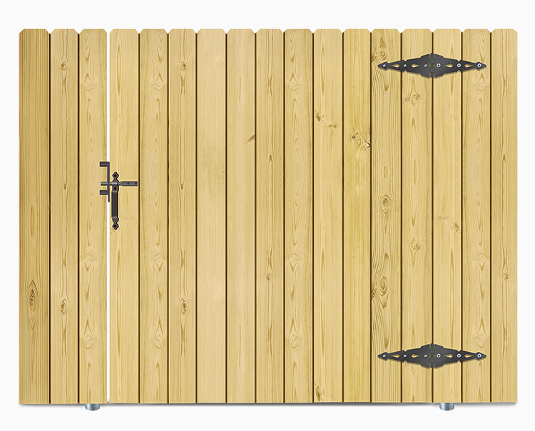 Wood insta gate outside view