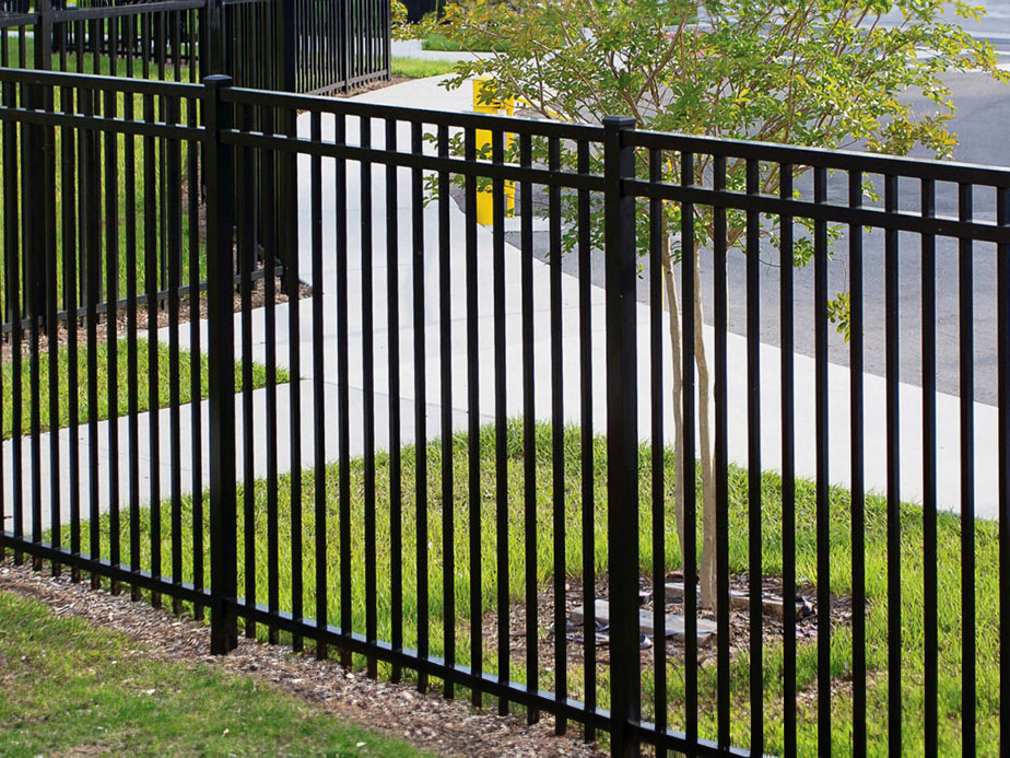 Expanded metal fencing with razor ribbon options for security in Oak Leaf Florida
