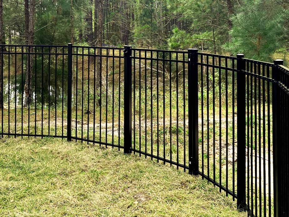 Wrought iron and ornamental steel security fence Oak Leaf Florida